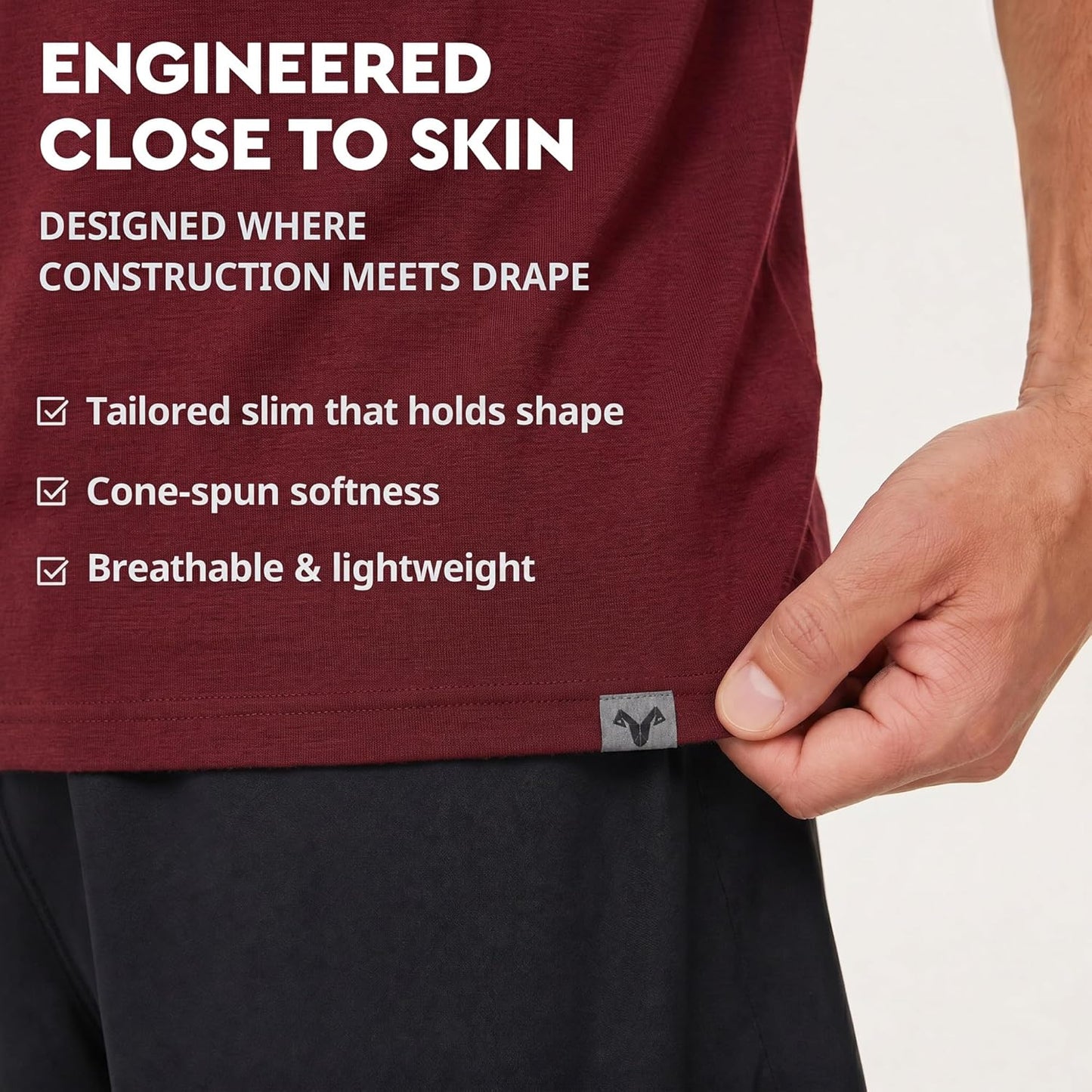 Merino Wool T-Shirt for Men - Lightweight Base Layer Undershirt | Perfect for Equestrian Activities
