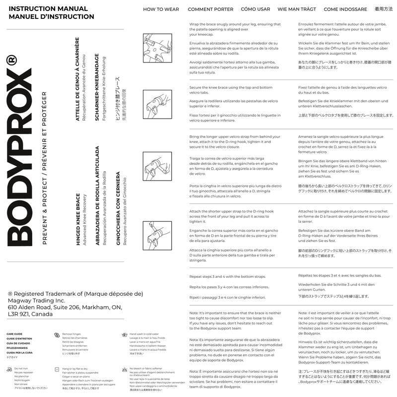 Bodyprox Hinged Knee Brace for Men and Women, Knee Support for Swollen ACL, Tendon, Ligament and Meniscus Injuries