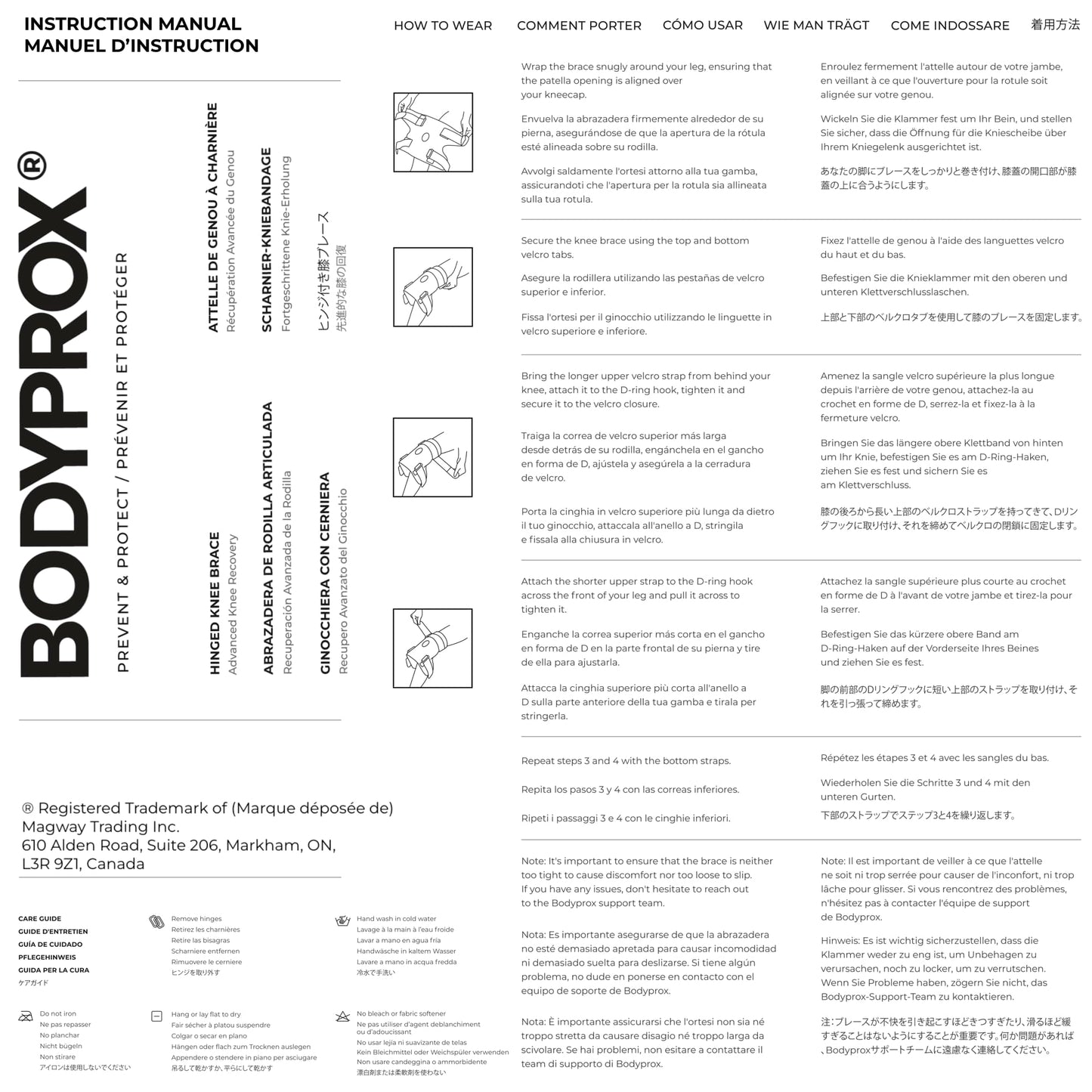 Bodyprox Hinged Knee Brace for Men and Women, Knee Support for Swollen ACL, Tendon, Ligament and Meniscus Injuries