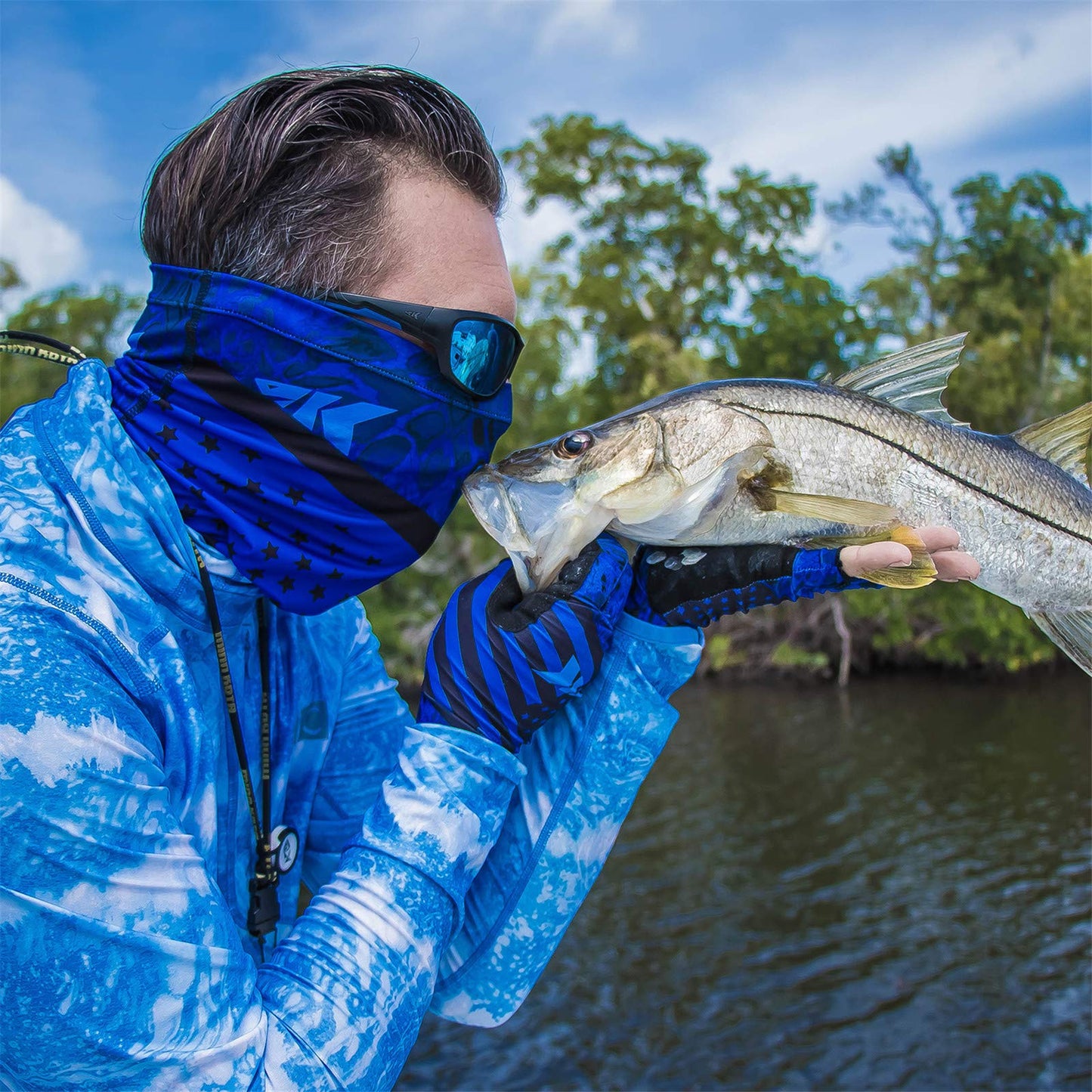 KastKing Sol Armis UPF50+ Fishing Gloves, Men and Women