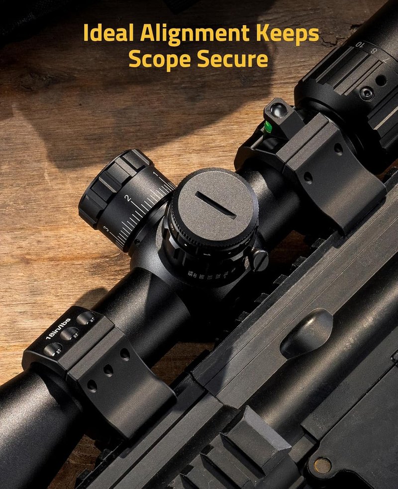 CVLIFE Scope Rings - Precision Scope Mount with Level Bubble for Picatinny Rails - 2 Pack