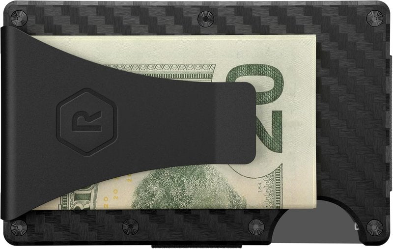 Ridge Wallet - Slim Minimalist RFID Protected Wallet for Men | Carbon Fiber, Compact Design
