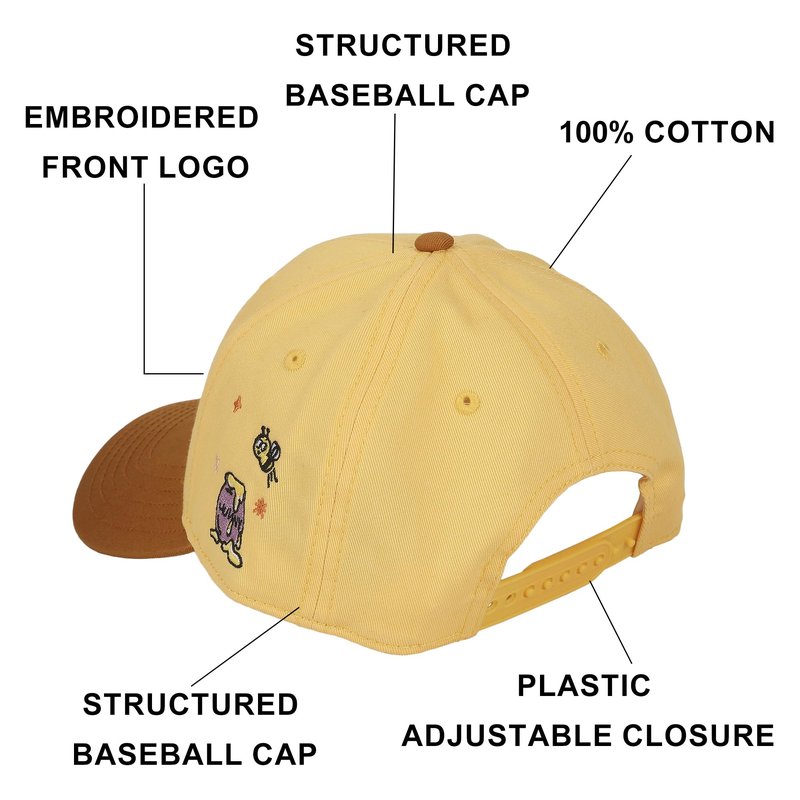 Winnie The Pooh Toothbrush Embroidery Cotton Twill B2 Ball Cap Traditional Adjustable