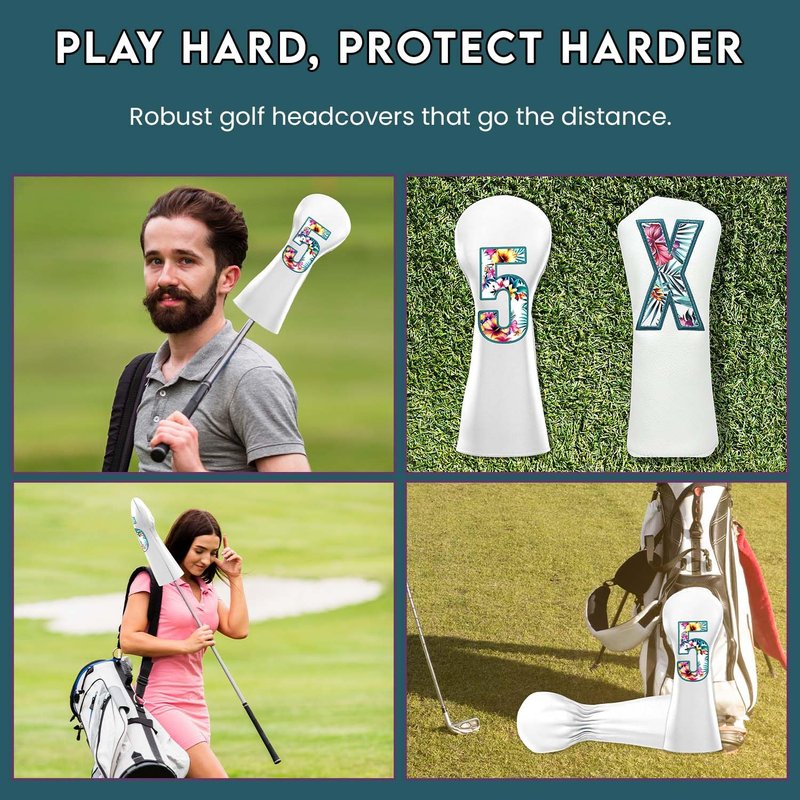 Tropics Club Head Cover - Premium Golf Club Protector - Headcover for Odyssey | Essential Golf Accessories for Men with Premium Club Protection | Funny Golf Accessories for Men