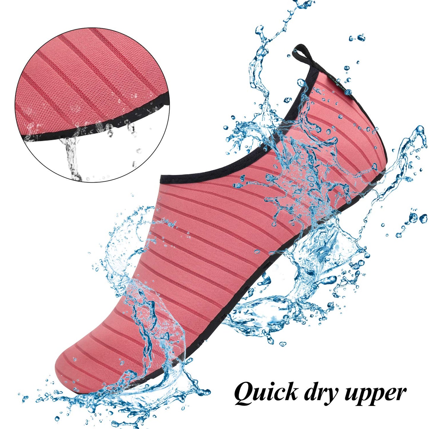 SAGUARO Mens Womens Quick Dry Water Shoes Barefoot Aqua Socks Beach Swim Diving Surf Kayaking Yoga Trip Outdoor Exercise