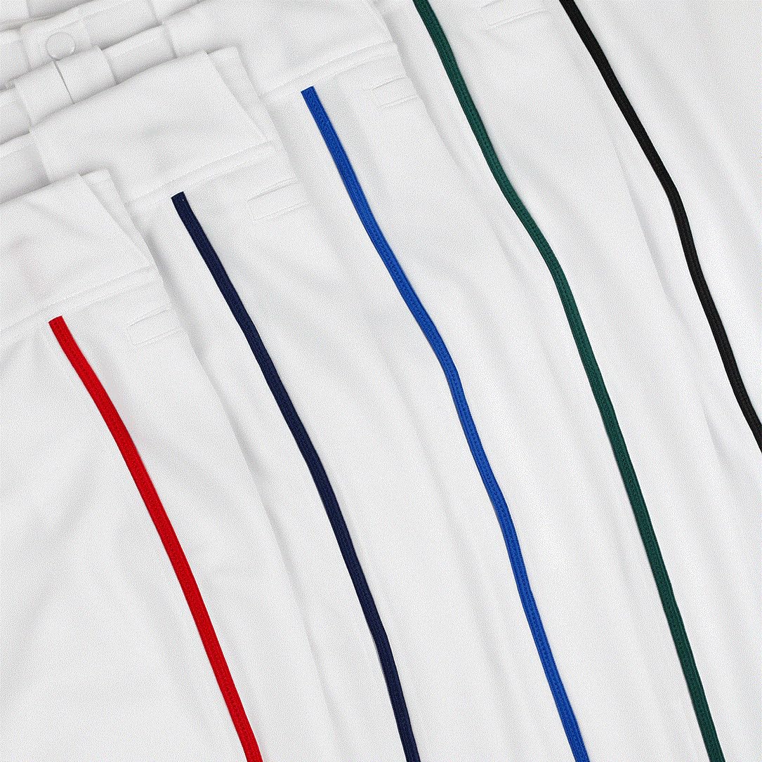 SSK Showcase Collection Flex Bottom Adult Baseball Pants | Adult Sizes Solid & Piped (US, Alpha, Medium, Regular, Regular, Grey/Forest)