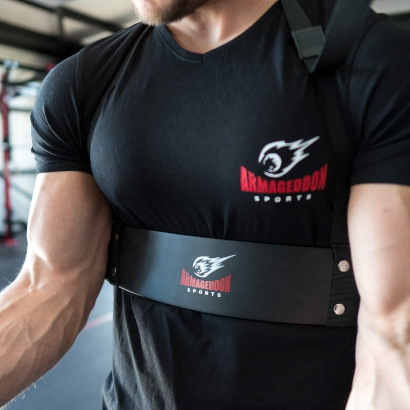 ARMAGEDDON SPORTS Premium Arm Blaster Biceps Isolator + Bonus Weight Lifting Straps, Heavy Duty Bicep Blaster Curl Support Muscle Builder for Triceps/Biceps Workout, Build Bigger Arms