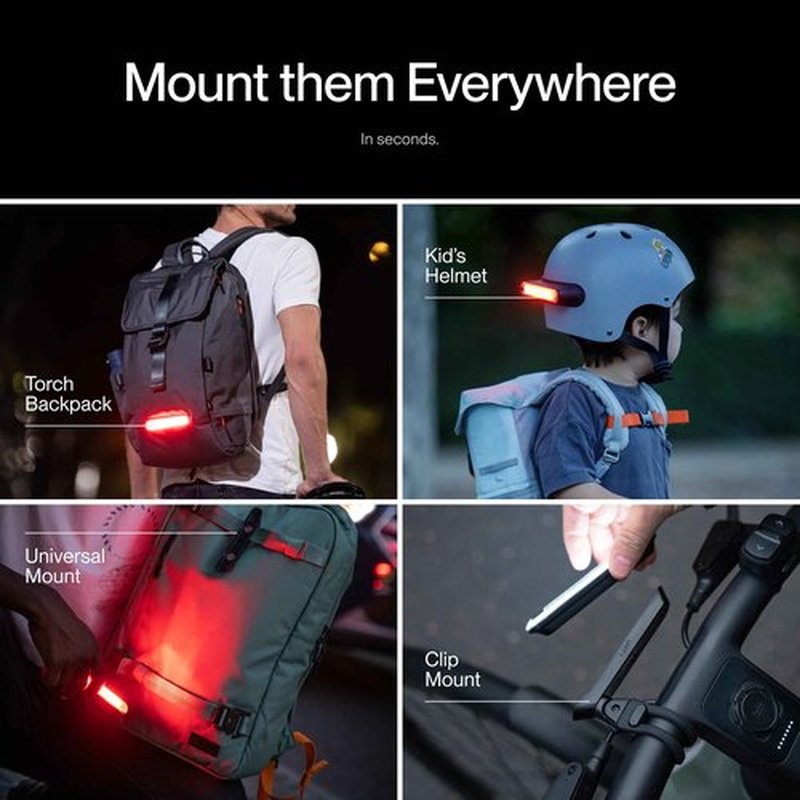 UNIT 1 Smart Light | Wireless LED Turn Signals & Brake Light | USB-C Rechargeable | Magnetic Mount | Nav Remote Compatible | App-Controlled Visibility via iOS & Android