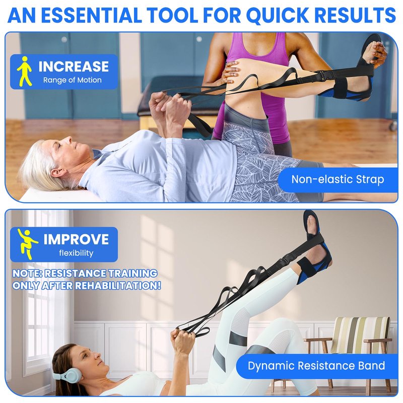JNATER Knee Replacement Recovery Aids - Must Have Hip/Knee Surgery Recovery Equipment, Knee Rehabilitation Equipment for ACL PCL MCL Knee Surgery, Improve Mobility and Flexibility for Knee Pain