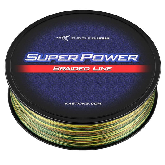 KastKing Superpower Braided Fishing Line, Camo, 20 LB, 300+27 Yds
