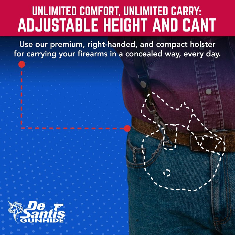 Desantis Inner Piece 2.0 - IWB Holster, Made to Fit Glock 26, 27, Taurus PT111/140 G2, S&W M&P CPT 9/40, Shield 9/40/45, M&P CPT 22, Sig P239, Ruger SR9/40 CPT, Walther PPS/ PPSM2/CCP/S/A XDS 3.3"