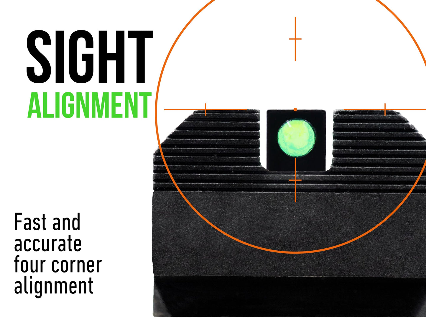 XS Sights Fiber Optic Sights Compatible with Glock 17,19,22-24,26,27,31-36,38,45,49 Including MOS Models