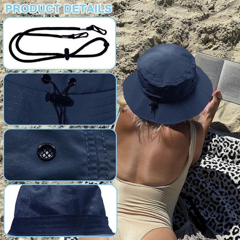 Packable Women's Bucket Hat - Quick Dry Mesh for UV Protection | Ideal for Fishing, Hiking, Beach & Safari