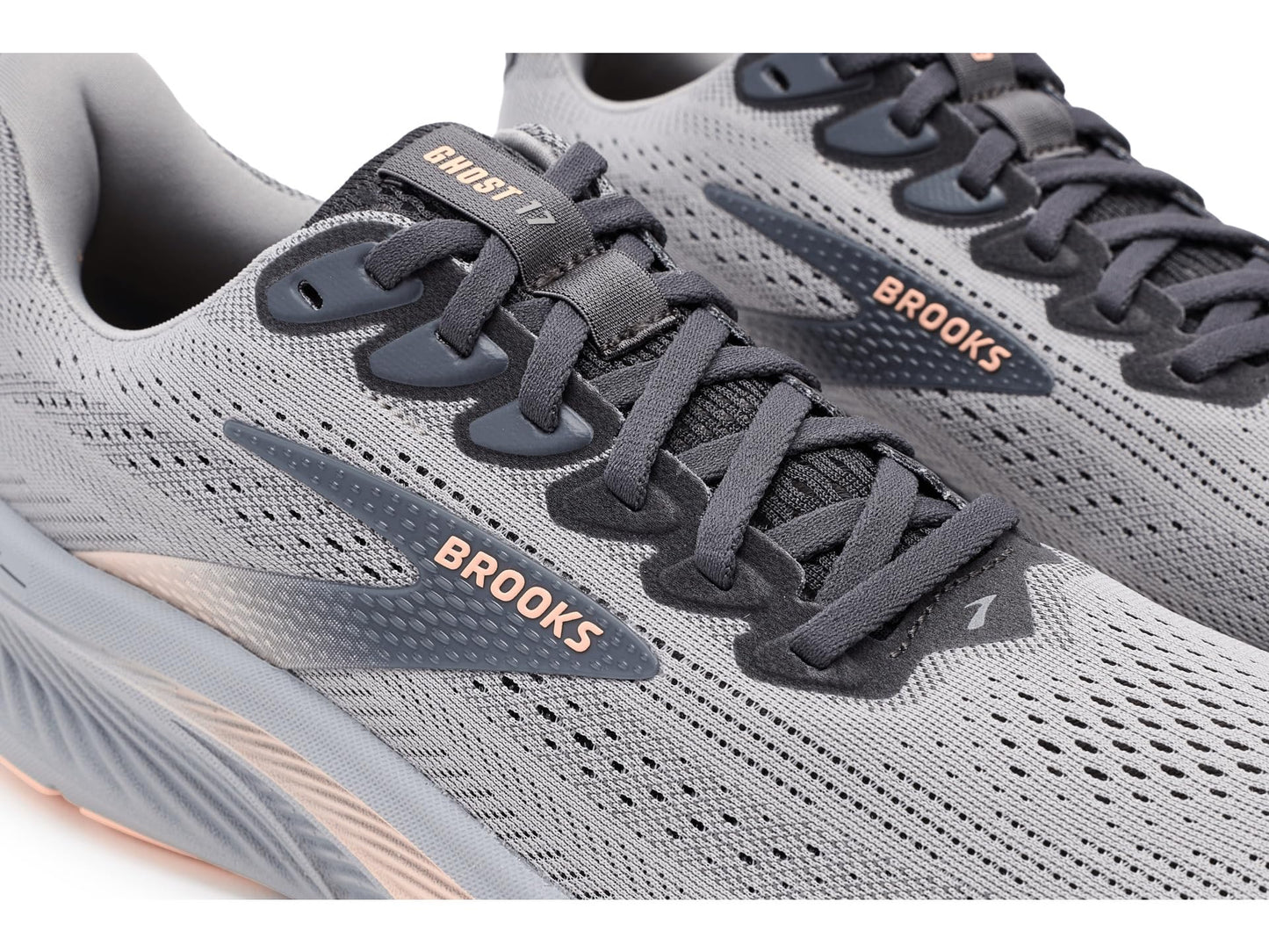 Brooks Women's Ghost 17 Alloy/Blackened Pearl/Peach 11 Medium