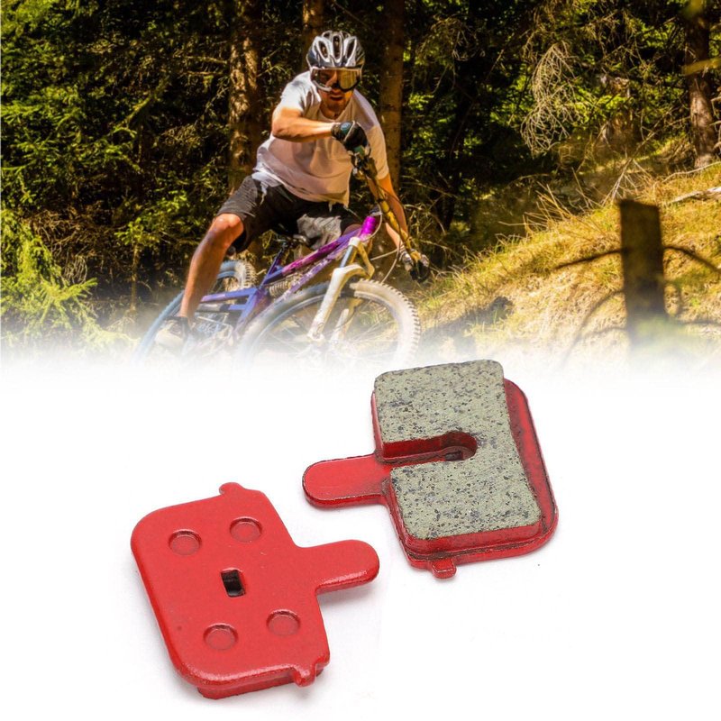 8PCS Bike Disc Brake Pads, Electric Bike Brake Pads Semi Metal Smooth Braking Low Noise Replacement for Mountain Electric Scooters