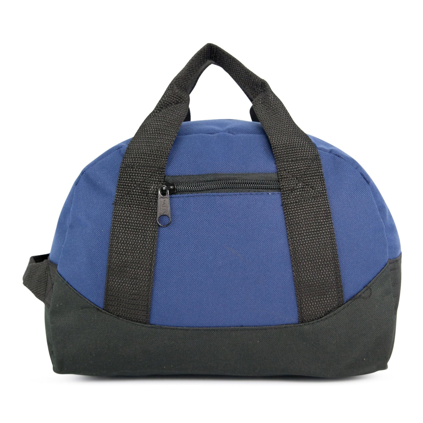 12" Mini Two Tone Duffle Bag (Navy Blue)