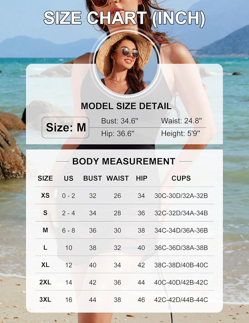 One Piece Swim Dress for Women - Tummy Control & Slimming Mesh Sarong Wrap | Elegant Bathing Suit