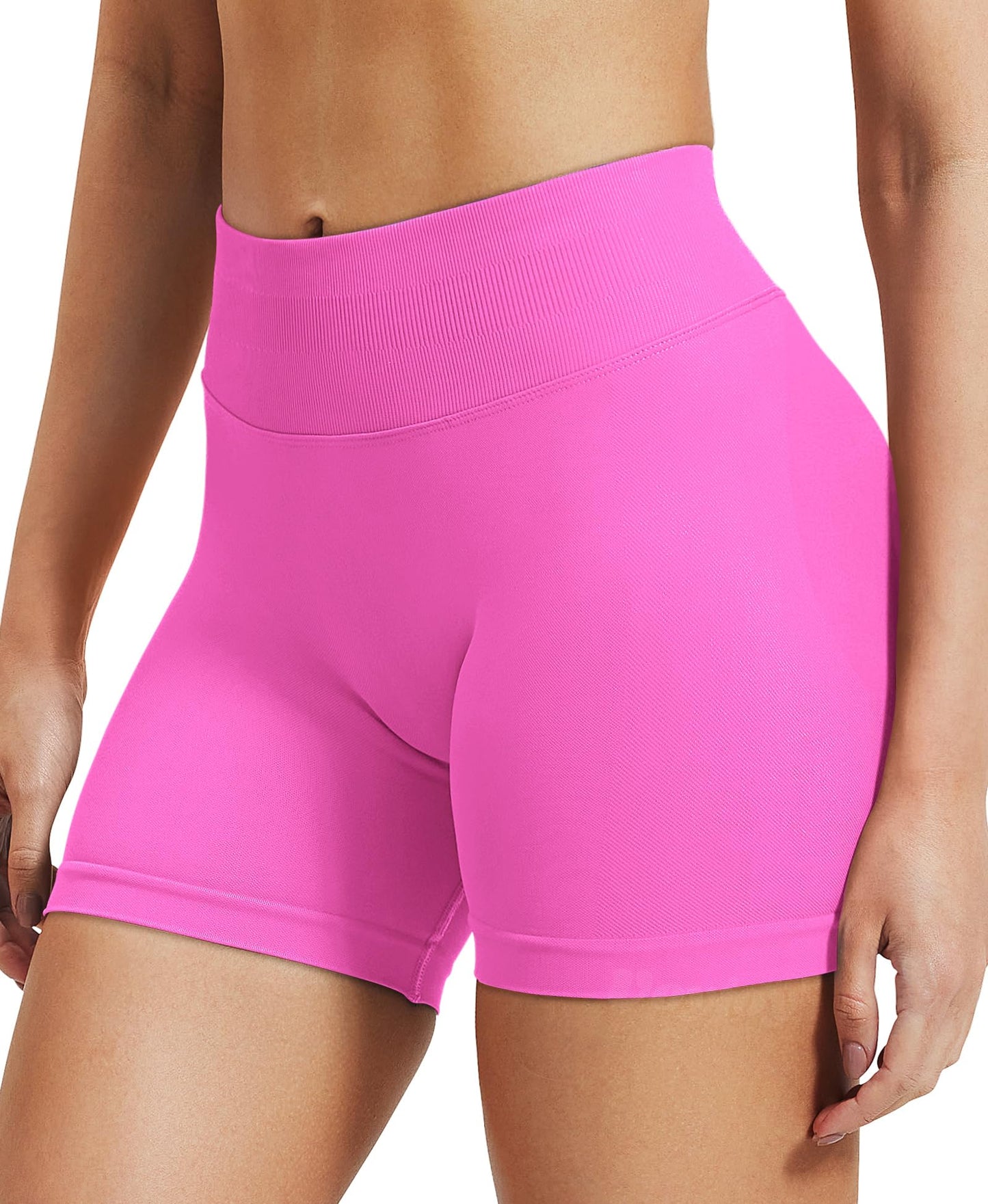 VOYJOY Women Workout Impact Shorts 2.5"/ 3.6"/ 4.5"/ 6" Scrunch Butt Lifting Gym Seamless Booty Biker Shorts