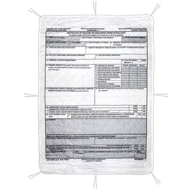 MEDALS OF AMERICA EST. 1976 DD-214 Woobie Blanket Military Poncho Liner