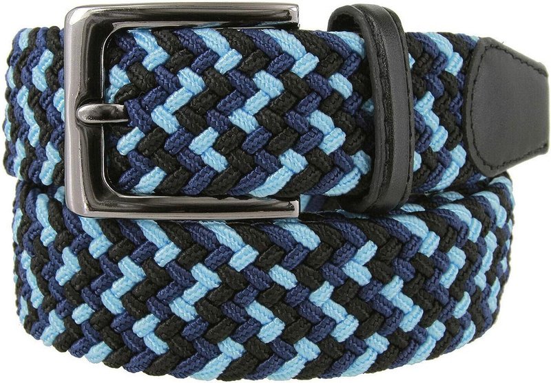 Braided Elastic Stretch Belt - Casual Woven Canvas Golf Belt | 1-3/8" Wide