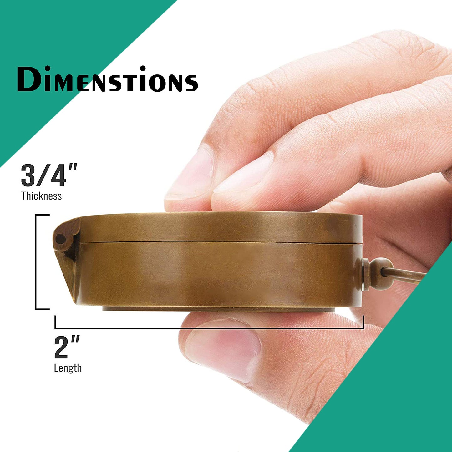 5MoonSun5's Engraved Brass Compass Gift to My Son with Leather Case - Nautical Gift from Dad or Mom, Functional Navigation Compass with Brass Chain
