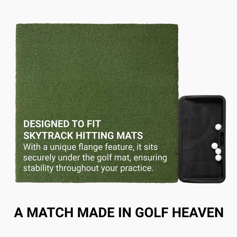 SkyTrak Molded Rubber Tray for Golf Balls - Commercial Quality Golf Ball Tray Designed for Simulators