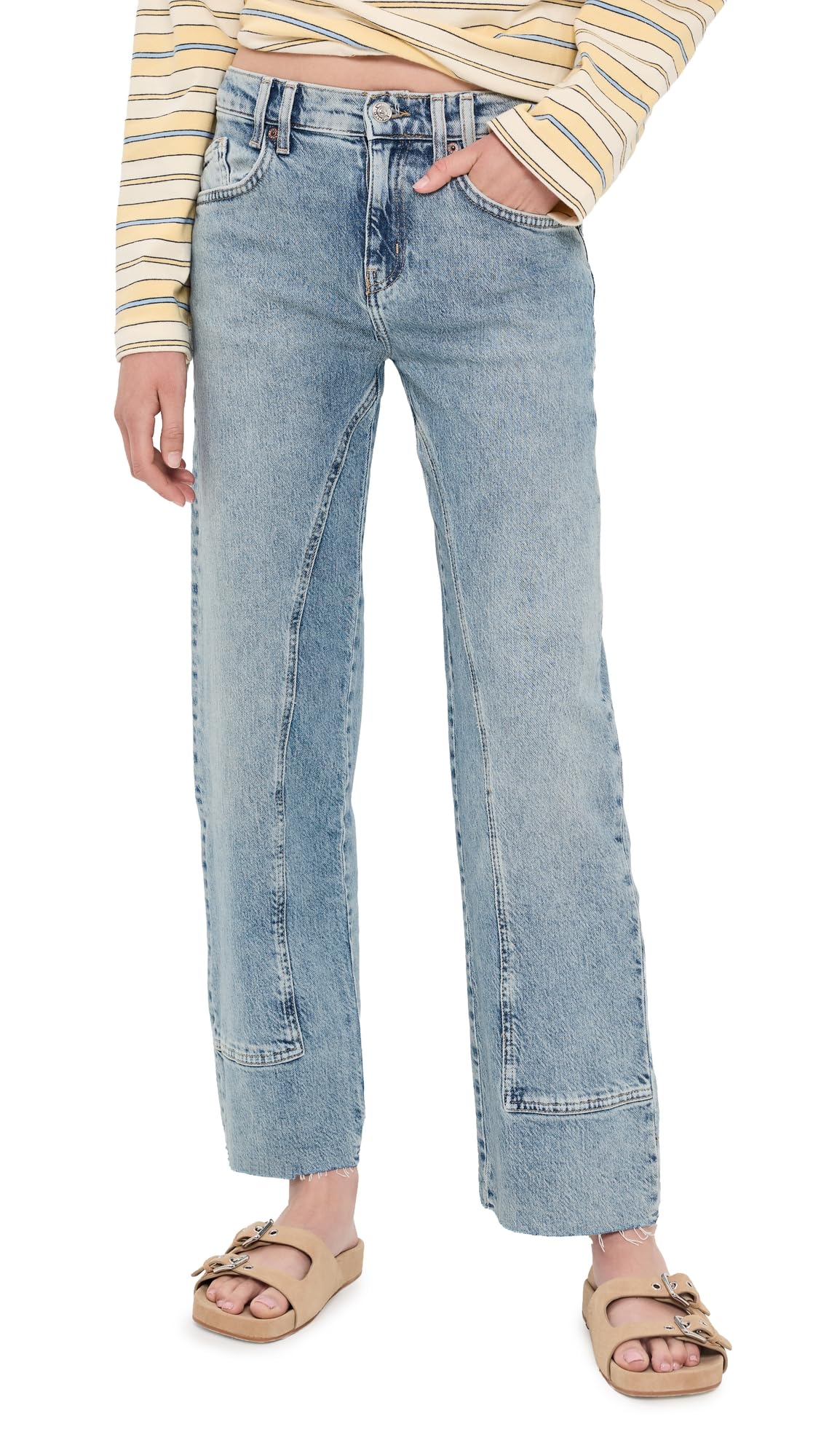 Free People Women's Risk Taker Jeans, Mantra, 28