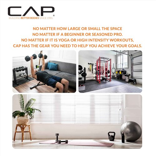CAP Barbell 45 LB Coated Hex Dumbbell Weight, New Edition