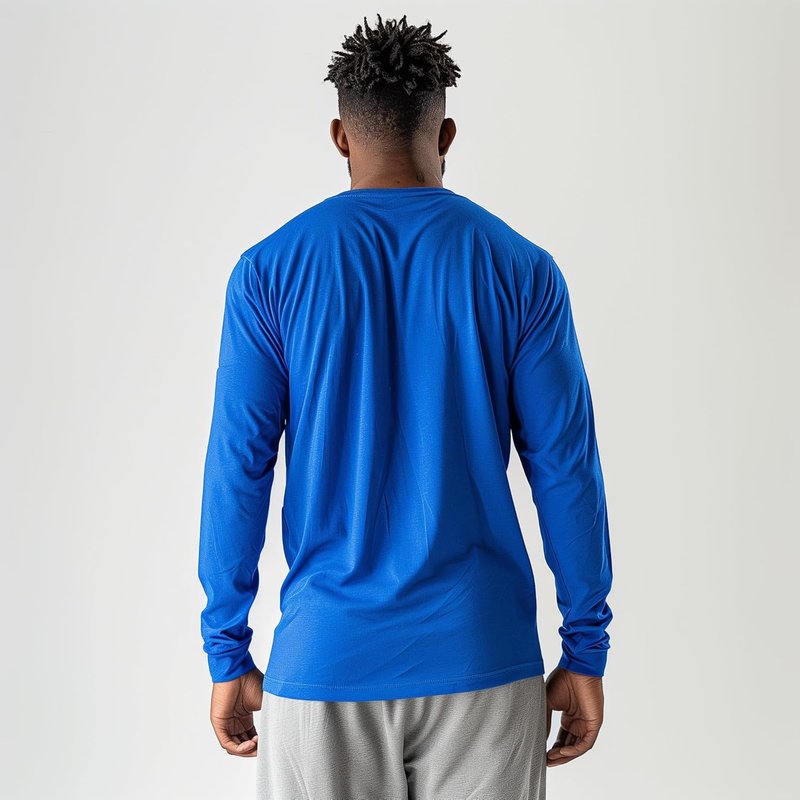 Men's Long Sleeve Athletic Shirts - Quick Dry Moisture-Wicking Workout Tees | 5 Pack