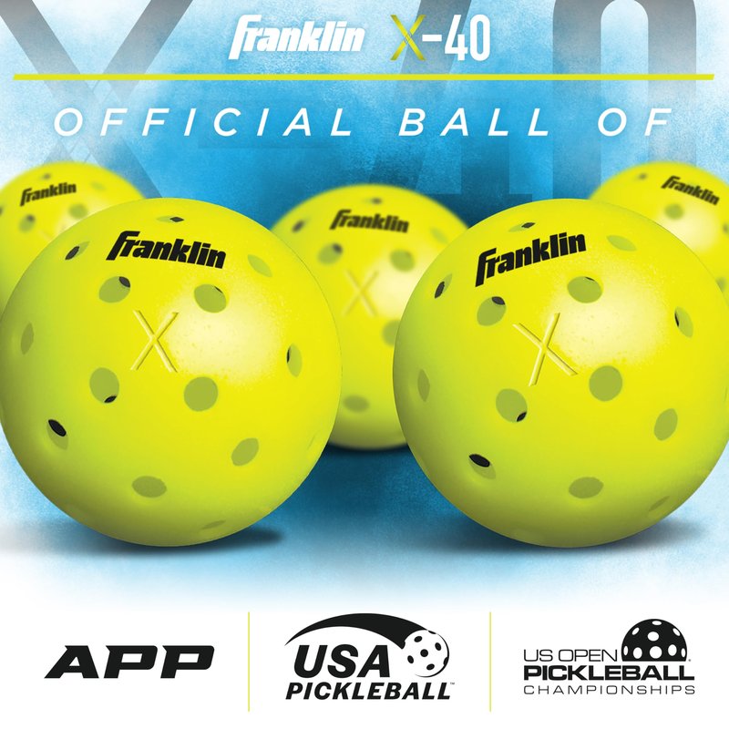 Franklin Sports Pickleball Paddle and Ball Set - 2 Player - Volt