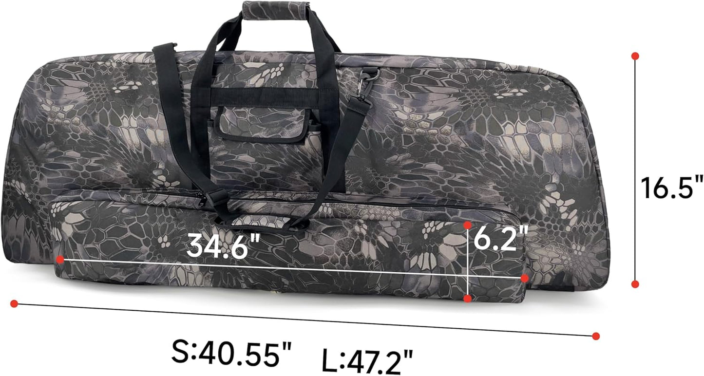 Compound Bow Case - Soft Carry Bag with Arrow Pocket | Durable Protection for Archery Gear