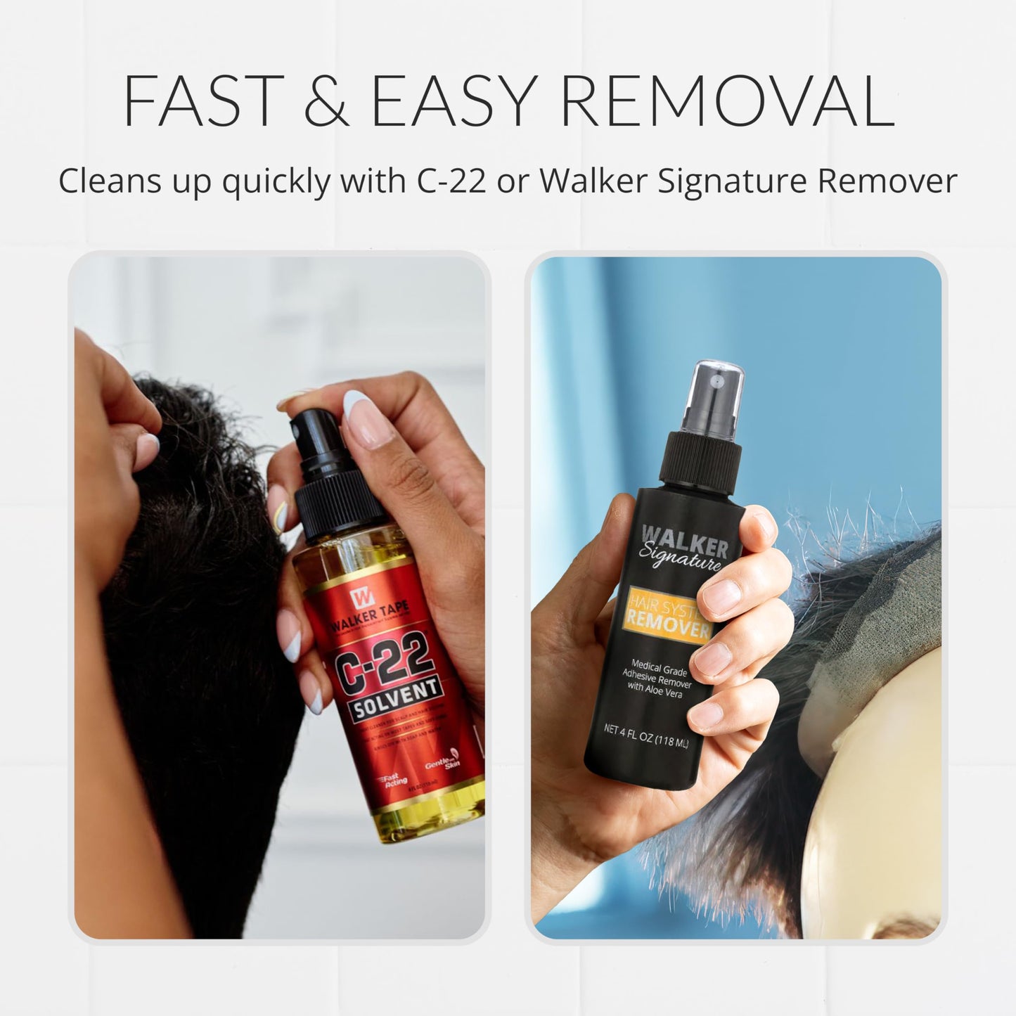 Walker Tape Extreme Hold Adhesive 4 fl oz Squeeze Bottle for Wig Installs, Lace Systems, Toupee Applications, Hair Tape Prep and Adhesive Strips Use Offering Maximum Wear Strength, Skin-Safe Bonding