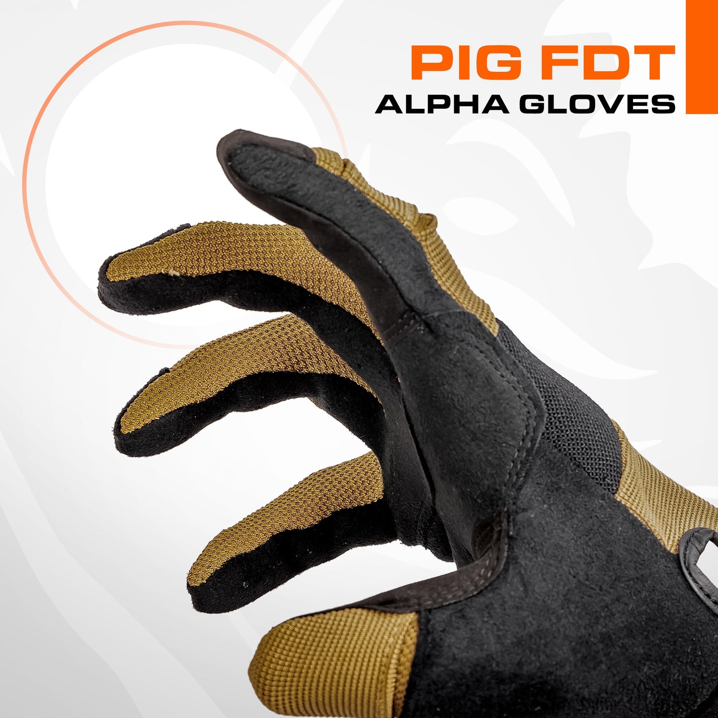 PIG FDT Alpha Full Dexterity Gloves, 1 Pair, Coyote Brown, Small