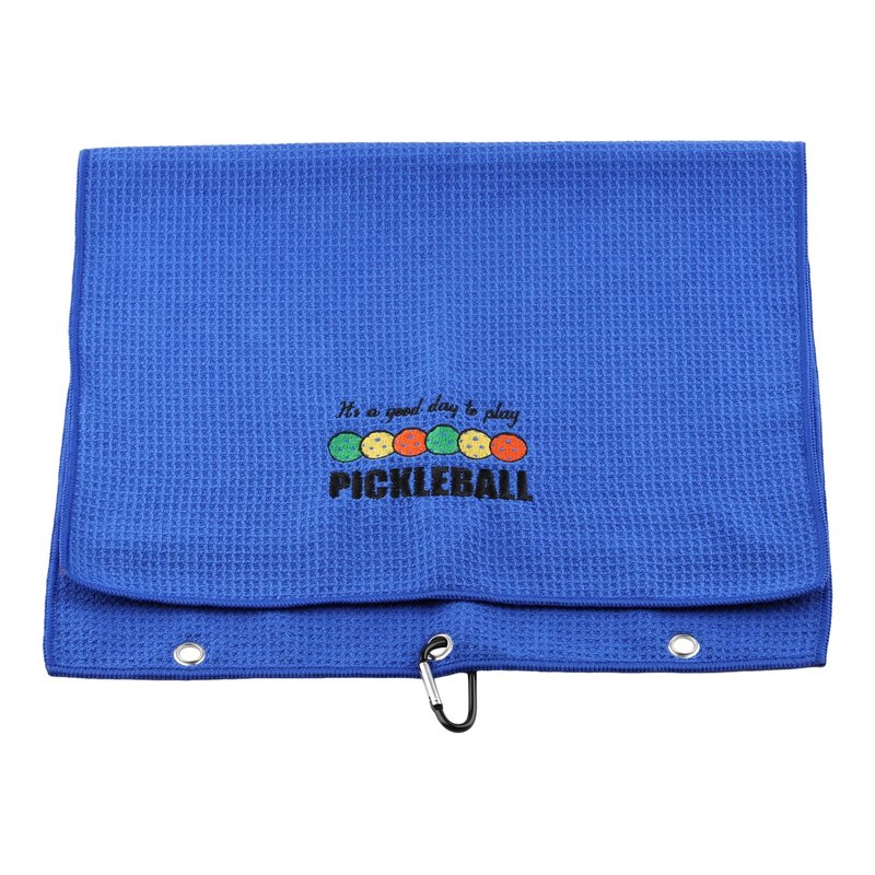 ZJXHPO Embroidered Pickleball Towel It's a good day to play Pickleball Towel With Clip Pickleball Lover Player Gift Microfiber Pickleball Team Towel (good day Pickleball)