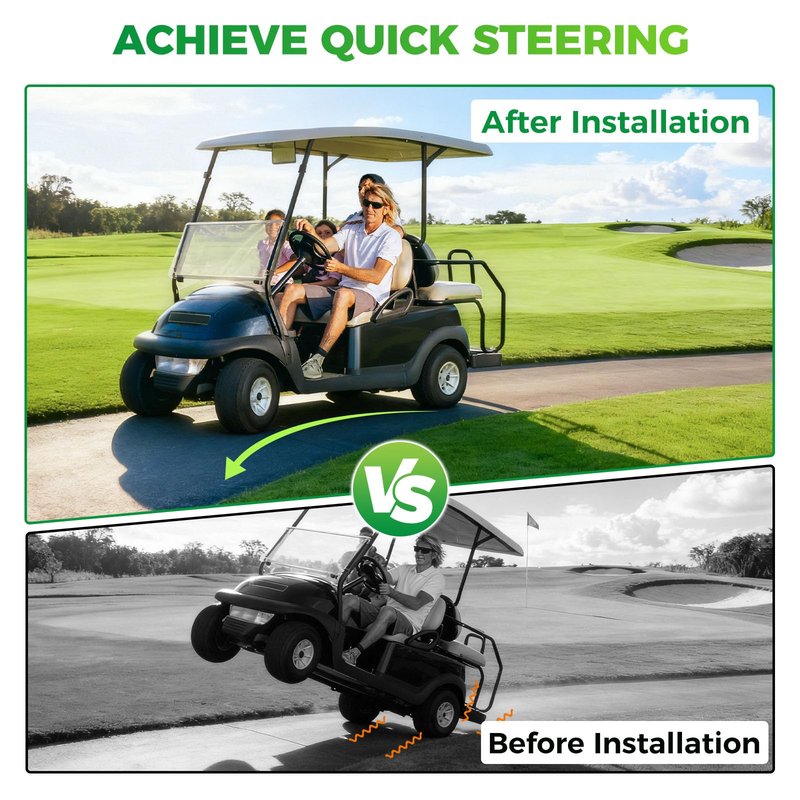 Panglong Golf Cart Precedent Spindle Bushing Kit, Club Car King Pin Steering Knuckle Bushing Kit Fits 2004-UP Precedent and 2018-UP Tempo Golf Cart, Replaces OEM#102288201 102288401