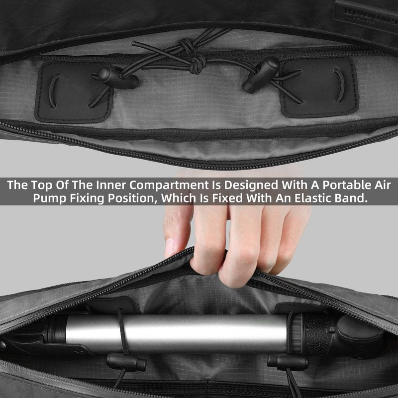 abamita Bike Frame Bag Bike Triangle Bag Bicycle Pouch Under Tube Bag 2.9L with Dual Side Mesh Pockets for MTB Road Bike Cycling Commuting and Outdoor Adventures