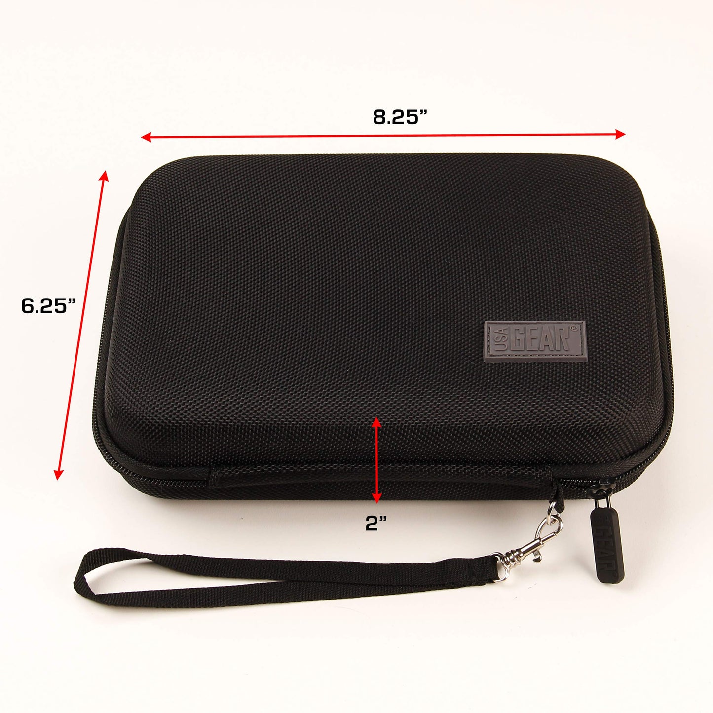USA Gear Hard Shell Dart Case - Protective Storage Carrying Case for Darts (8), Tips, Flights, Shafts, Sharpeners, More Accessories - Compatible with Soft Tip and Steel Tip (Black)