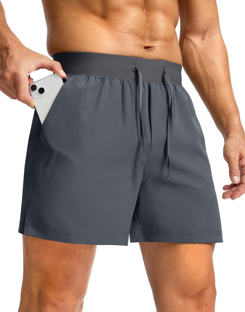 Men's Running Shorts - Quick Dry Athletic Shorts with Zipper Pockets | 9"/7"/5" Sizes for Basketball & Gym Workouts