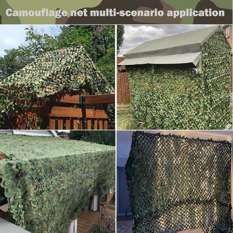 Camo Netting | Camouflage Net for Hunting Blind & Party Decor - 20x20, 10x20, 10x10 Sizes