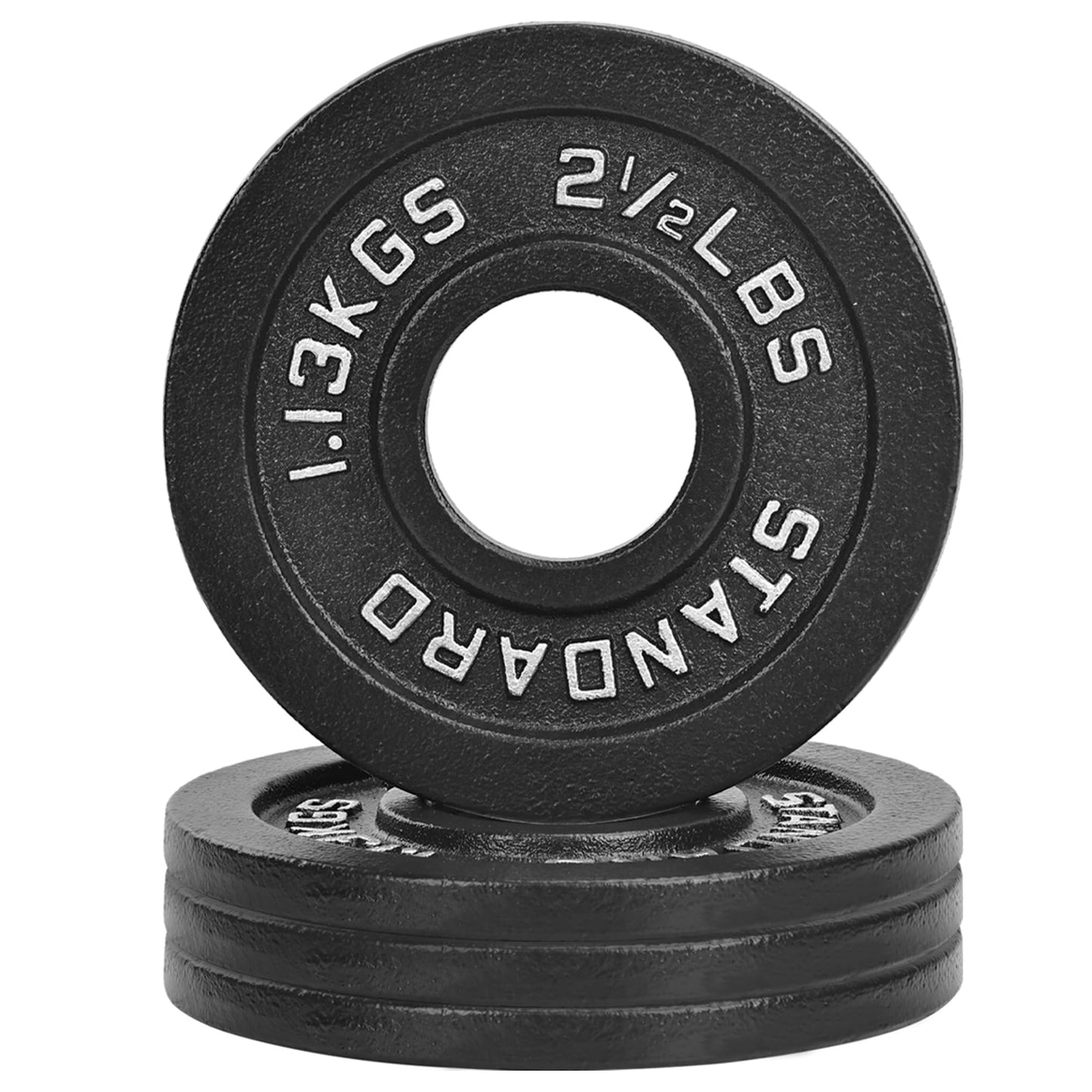 Fitvids 2 Inch Olympic Barbell Weight Plates Set, 45 LB(2.5-10 LB) Barbell Weight Set for Home Gym Strength Training, Deep Grip Edge