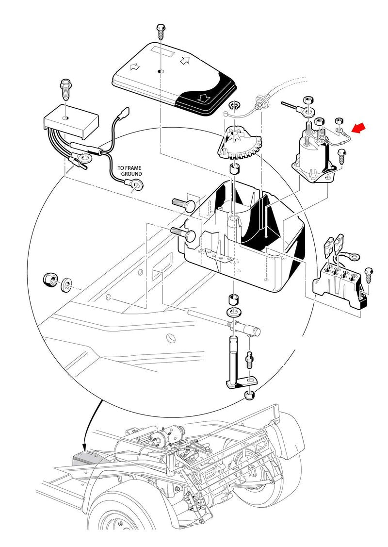 10L0L Golf Cart Solenoid Resistor for Golf Cart EZGO Columbia Club Car (1990 Up) Solenoid Resistor Assembly Replaces 21764G1 70592-87 1014947