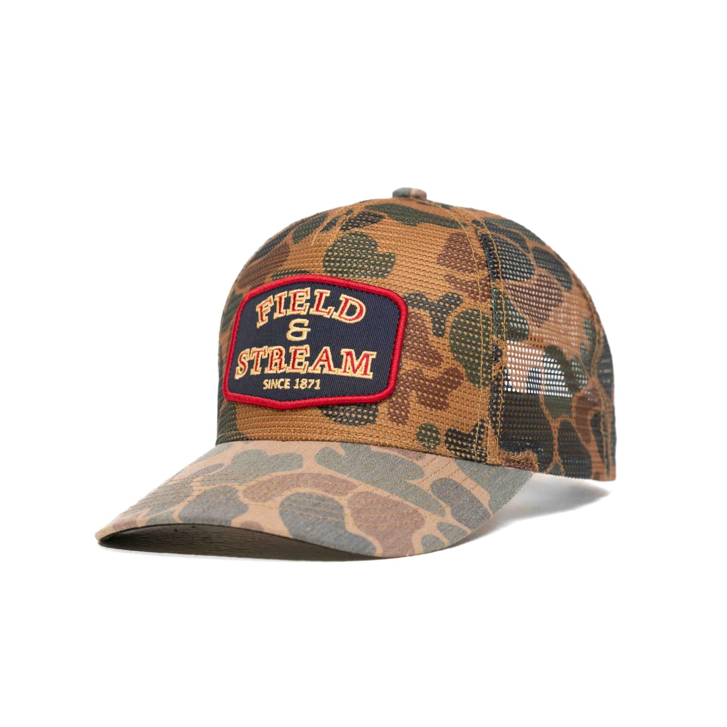 Field & Stream Snapback Trucker Hat, Roosevelt/Brown Camo, One Size