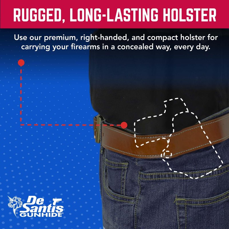 Desantis The Criss-Cross Holster, Tan, Right, FITS: SIG P365, P365 SAS