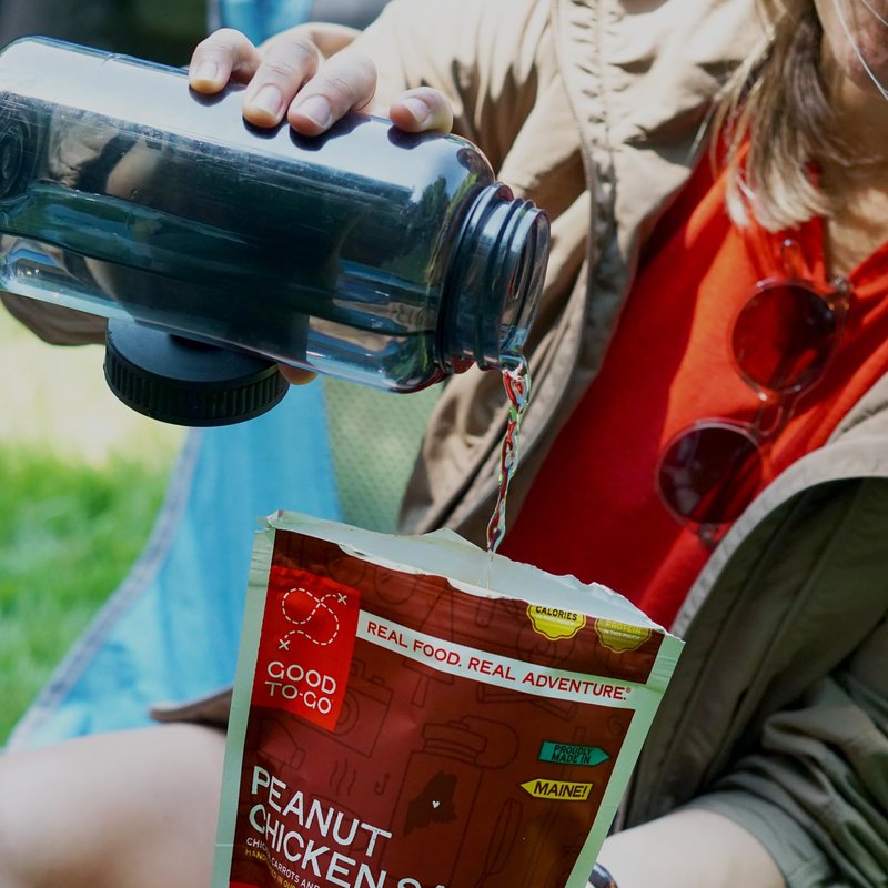GOOD TO-GO Peanut Chicken Salad - Stove-Free™ Cold Soak (Single Serving) | No Stove Required! Camping & Backpacking Food | Just Add Water Backpacking Meals | Good To-Go Dehydrated Meals Taste Better Than Freeze Dried Food