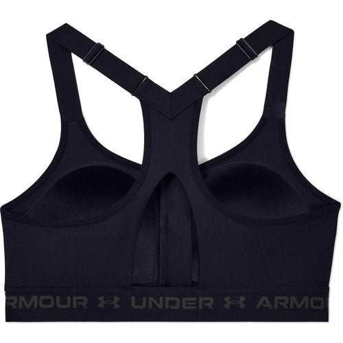 Under Armour Women's Armour High Crossback Zip Bra , Black (001)/Jet Gray , 38B