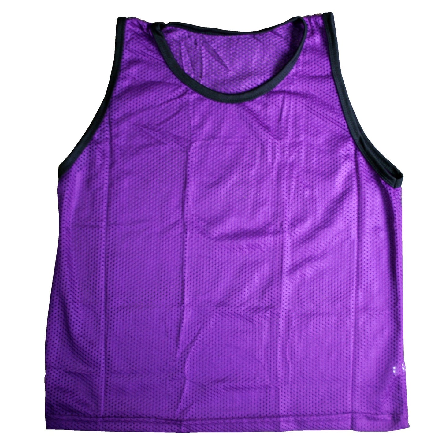 BlueDot Trading Youth Nylon Mesh Scrimmage Training Pinnie Vest for team practice for all kinds of sports soccer, football, basketball, Lacrosse, Purple, 12 Pack