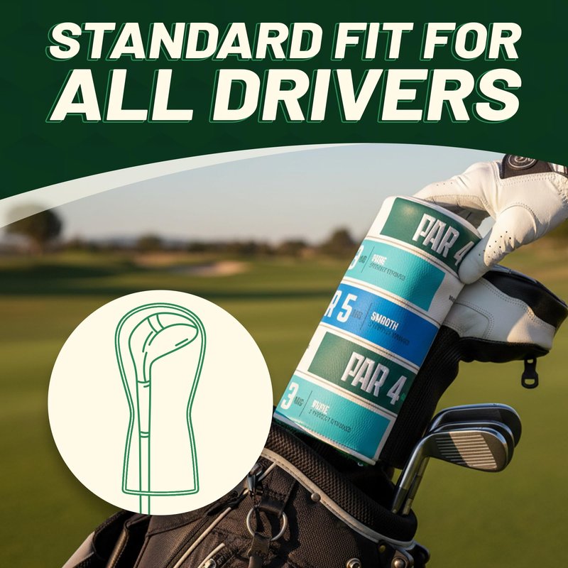 Buried Lies Golf Club Covers, Barrel Driver Headcover - Embroidery, Full Protection & Premium Leather - Golf Accessories, Cool Funny Driver Headcover, Hybrid Head Covers for Men and Women