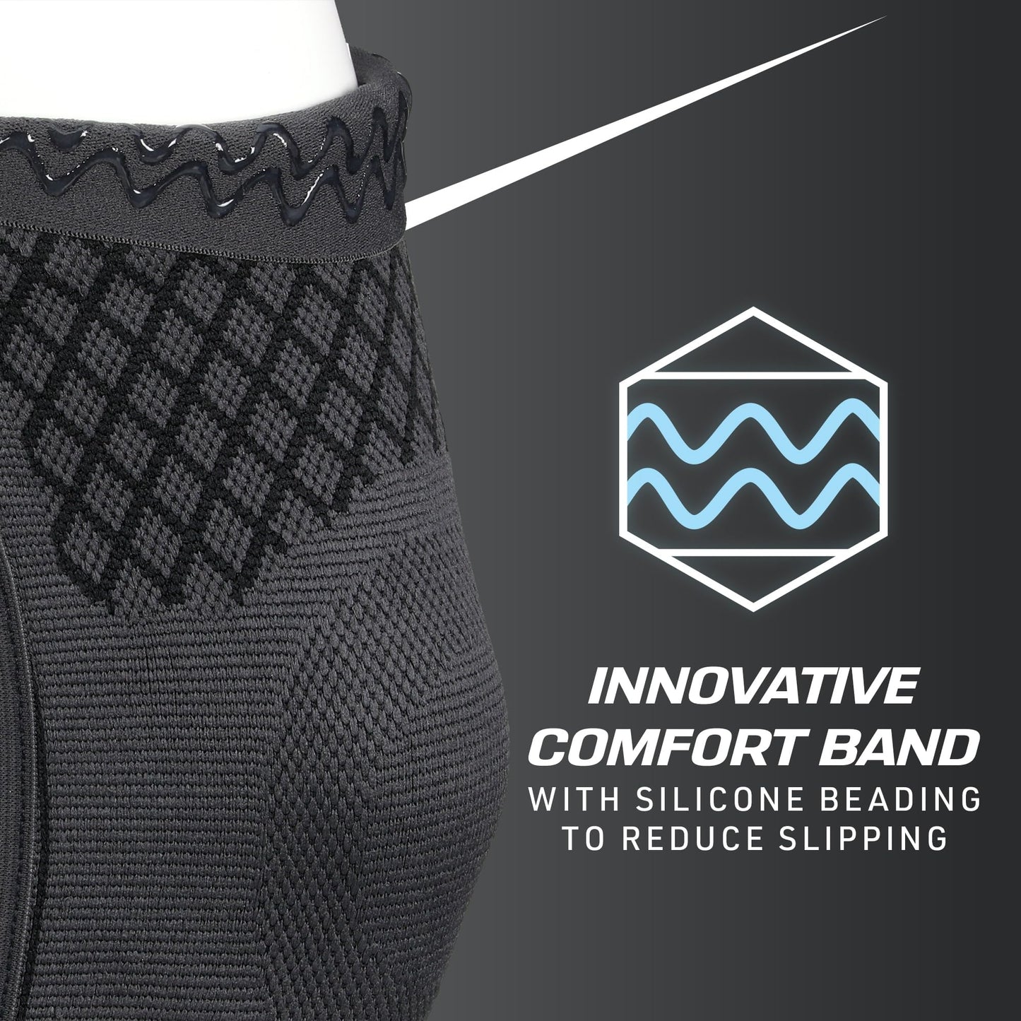 ACE Brand Flex Comfort Compression Knee Sleeve with Stabilizers, S