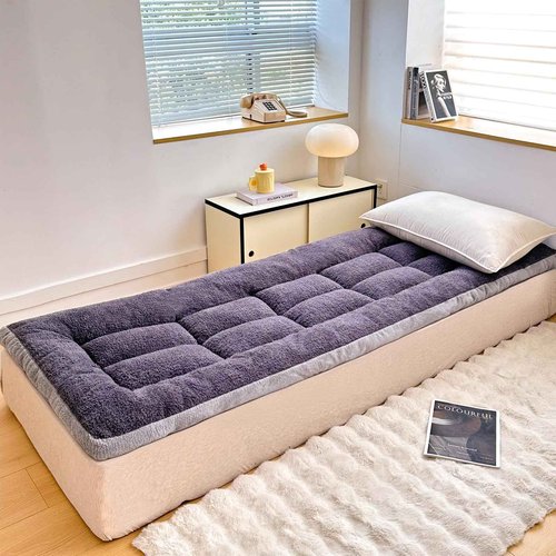 Flantree Thick Camping Sleeping Pad - Lamb Fluff Camping Cot Pads for Adult, Soft Sleeping Mat, Non-Slip Camping Mattress Pad for Car Tent