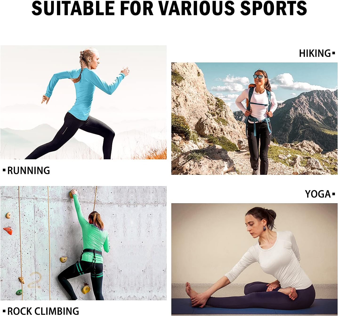 Women's UPF 50+ Sun Protection Long Sleeve Swim Shirt - Athletic Rash Guard for Hiking & Running